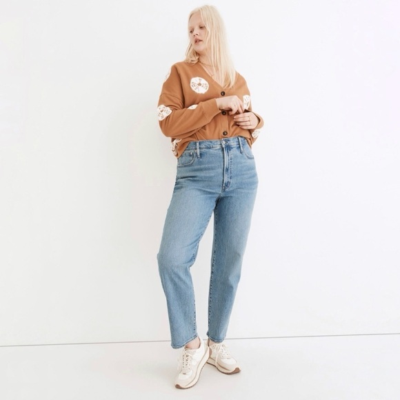 Madewell Perfect Vintage Straight Jean High Waist Heritage Stretch Denim Hoye 32 - Picture 1 of 15